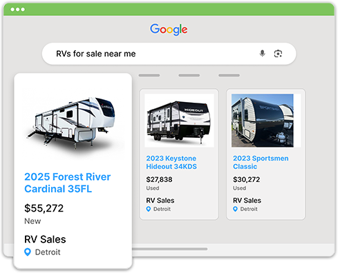 Illustration of Google Vehicle Ads